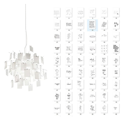 Lustra Lustre en Papier Personnalisable Créatif
