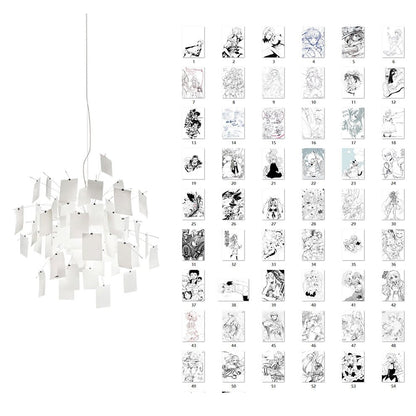 Lustra Lustre en Papier Personnalisable Créatif