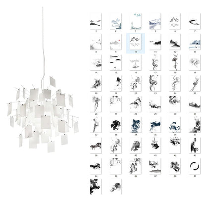 Lustra Lustre en Papier Personnalisable Créatif