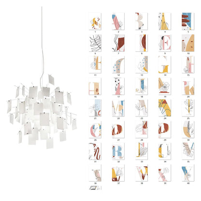 Lustra Lustre en Papier Personnalisable Créatif
