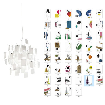 Lustra Lustre en Papier Personnalisable Créatif