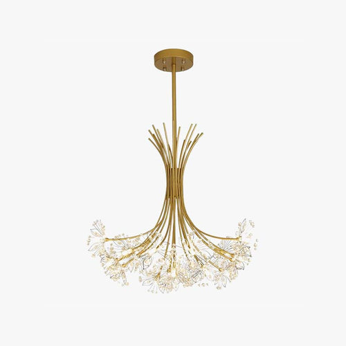 Arisha Lustre Fleur Luxe Métal/Acrylique, Salon/Salle A Mange