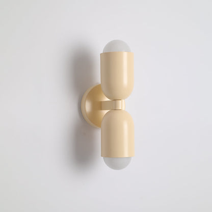 Kira Applique Murale Cylindre Scandinave Métal Coloré Salon
