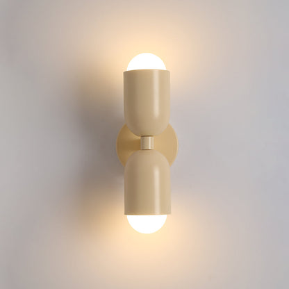 Kira Applique Murale Cylindre Scandinave Métal Coloré Salon