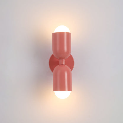 Kira Applique Murale Cylindre Scandinave Métal Coloré Salon