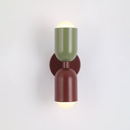 Kira Applique Murale Cylindre Scandinave Métal Coloré Salon