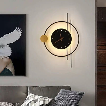 Selyn Applique Murale Led Moderne. Chambre. Noire/Or