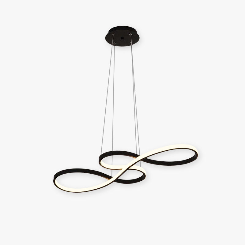 Durell Suspension Linéaire Nordique Noir/Blanc/Or. Chambre