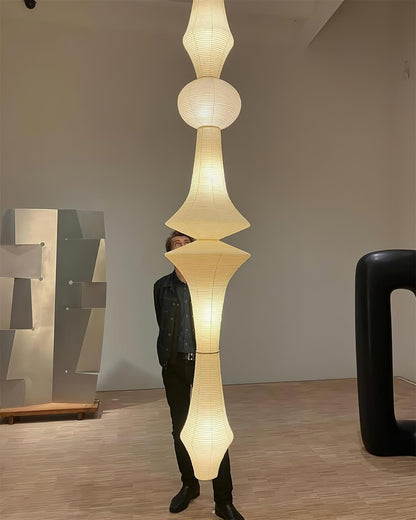 Zyora Lampe Suspendue Sculpturale en Papier