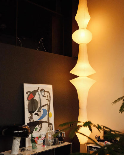 Zyora Lampe Suspendue Sculpturale en Papier