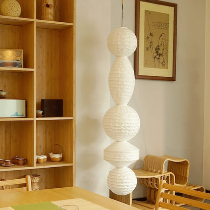 Nami Suspension lanterne en papier style wabi-sabi