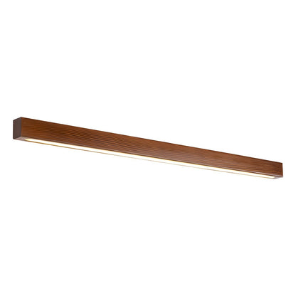 Lustra Applique Murale Linéaire Bois et LED Design Minimaliste