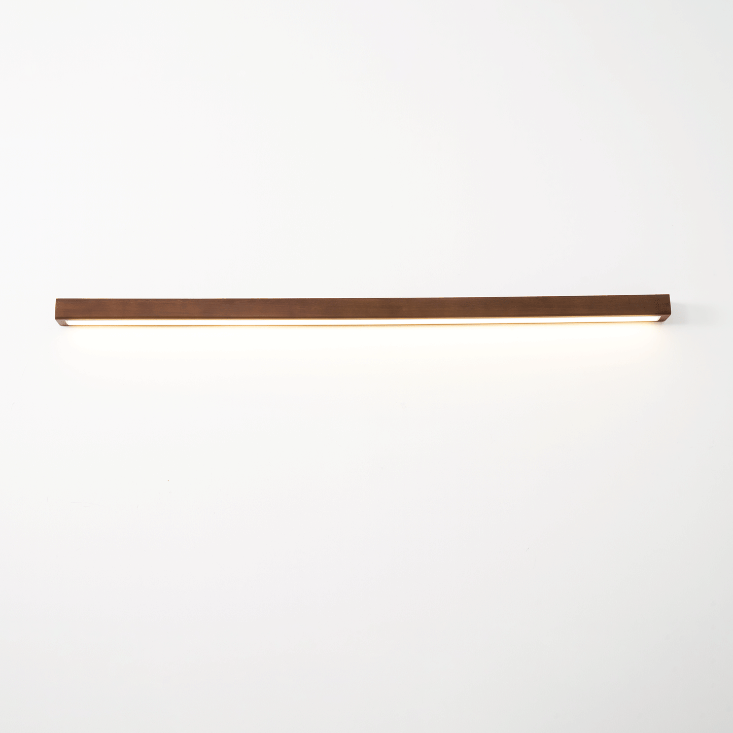 Lustra Applique Murale Linéaire Bois et LED Design Minimaliste