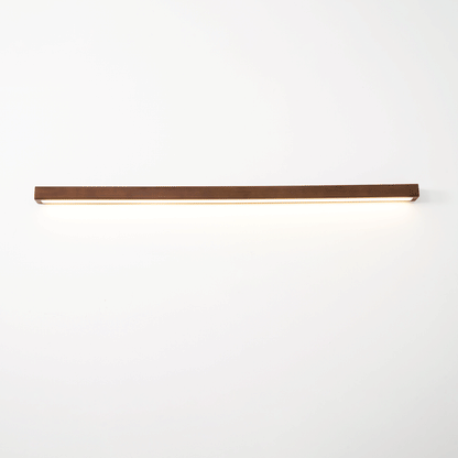 Lustra Applique Murale Linéaire Bois et LED Design Minimaliste