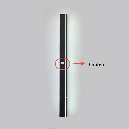 Elune Applique Murale Extérieur LED Étanche Minimaliste Métal Cour