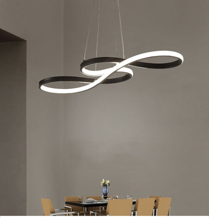 Durell Suspension Linéaire Nordique Noir/Blanc/Or. Chambre