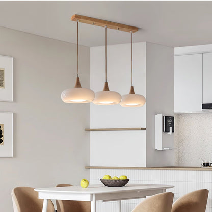 Charlotte Suspension Bois  1/2/3 Lampes