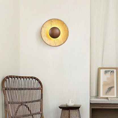 Aveny Applique Murale Sun en Travertin