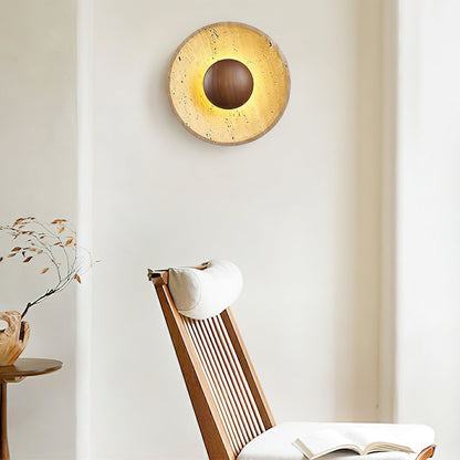 Aveny Applique Murale Sun en Travertin