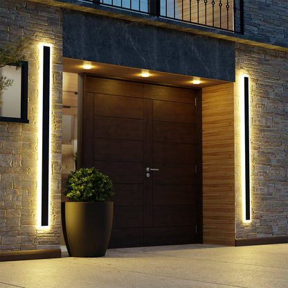 Fiala Moderne LED Applique Murale Extérieure  Noir
