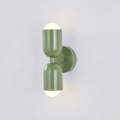 Kira Applique Murale Cylindre Scandinave Métal Coloré Salon