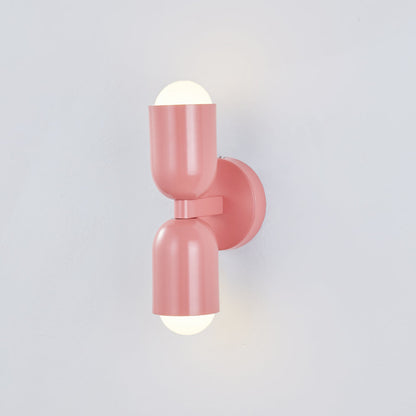 Kira Applique Murale Cylindre Scandinave Métal Coloré Salon