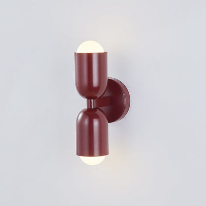 Kira Applique Murale Cylindre Scandinave Métal Coloré Salon