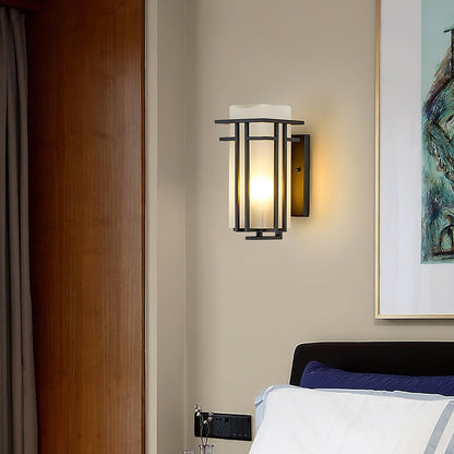 Lustra Lampe Murale Extérieure en Fer Lanterne Rétro