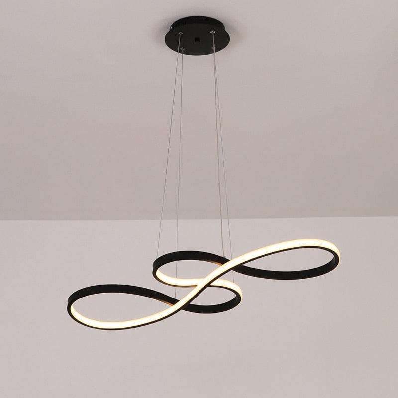 Durell Suspension Linéaire Nordique Noir/Blanc/Or. Chambre