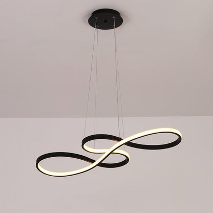 Durell Suspension Linéaire Nordique Noir/Blanc/Or. Chambre