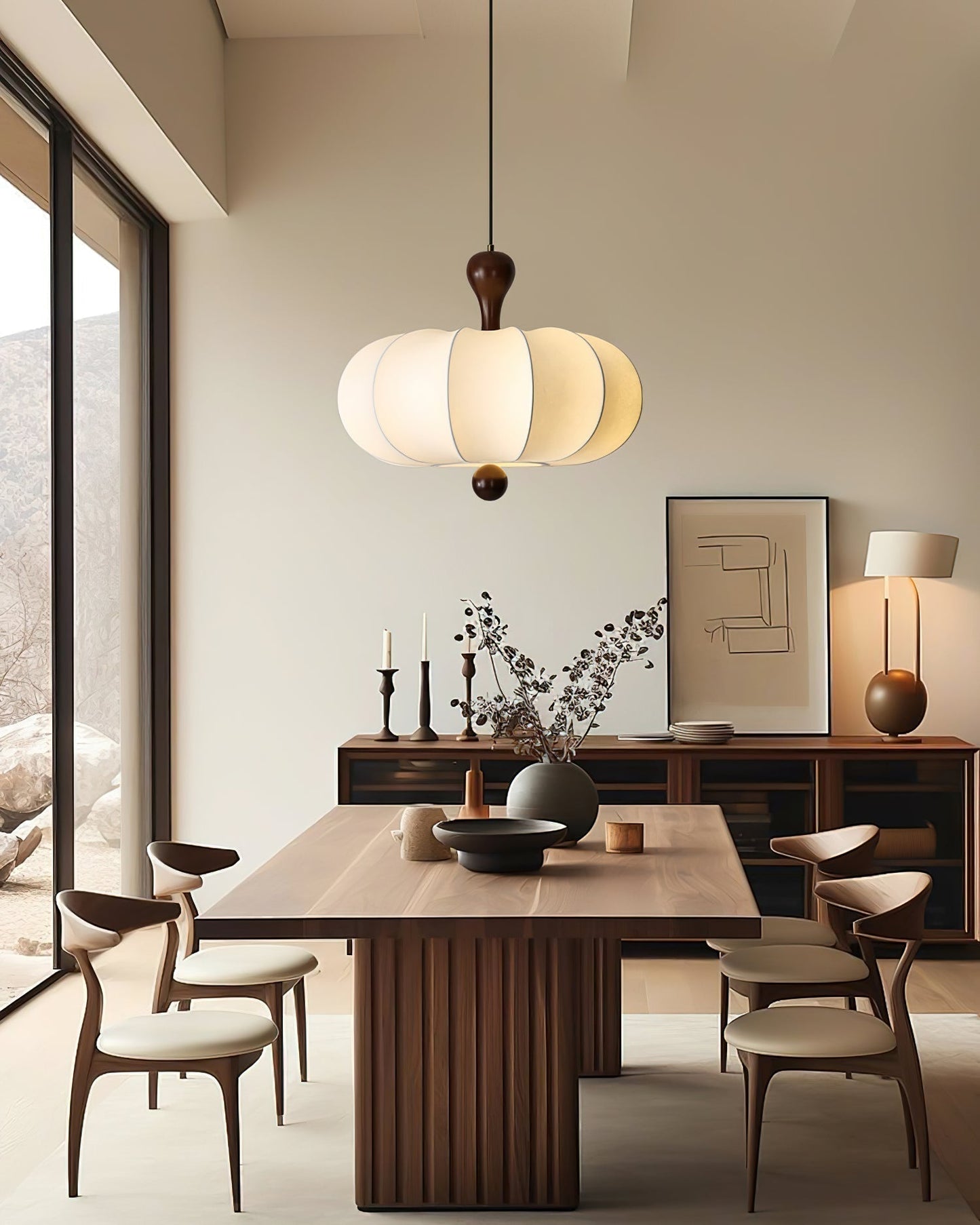 Jovian Suspension Sculptée Blanche