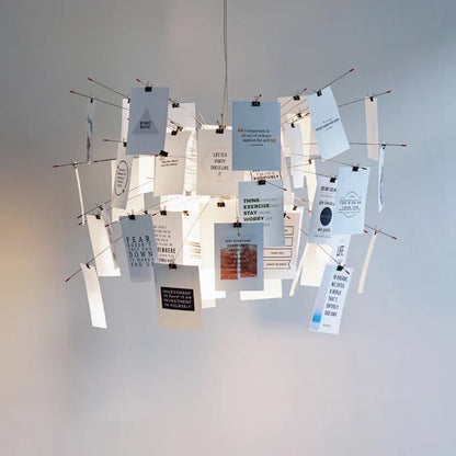 Lustra Lustre en Papier Personnalisable Créatif