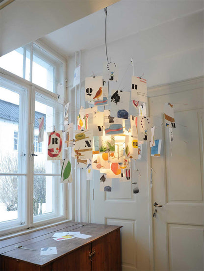 Lustra Lustre en Papier Personnalisable Créatif
