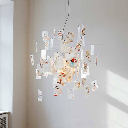 Lustra Lustre en Papier Personnalisable Créatif