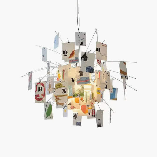 Lustra Lustre en Papier Personnalisable Créatif