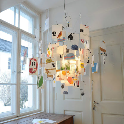 Lustra Lustre en Papier Personnalisable Créatif