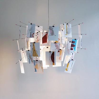 Lustra Lustre en Papier Personnalisable Créatif