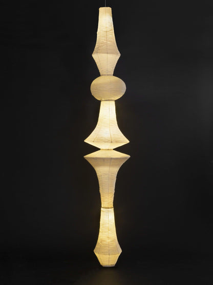 Lustra Suspension Luminaire Papier Washi E pour Salon