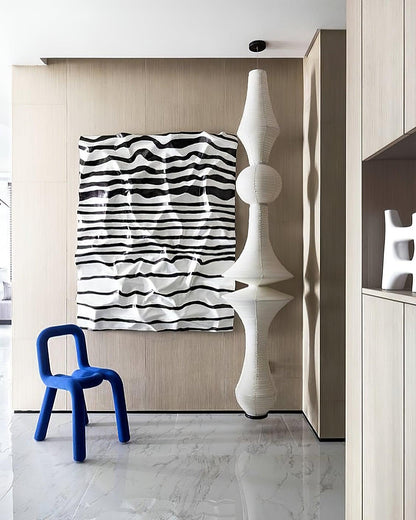 Lustra Suspension Luminaire Papier Washi E pour Salon