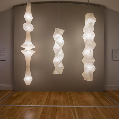 Lustra Suspension Luminaire Papier Washi E pour Salon