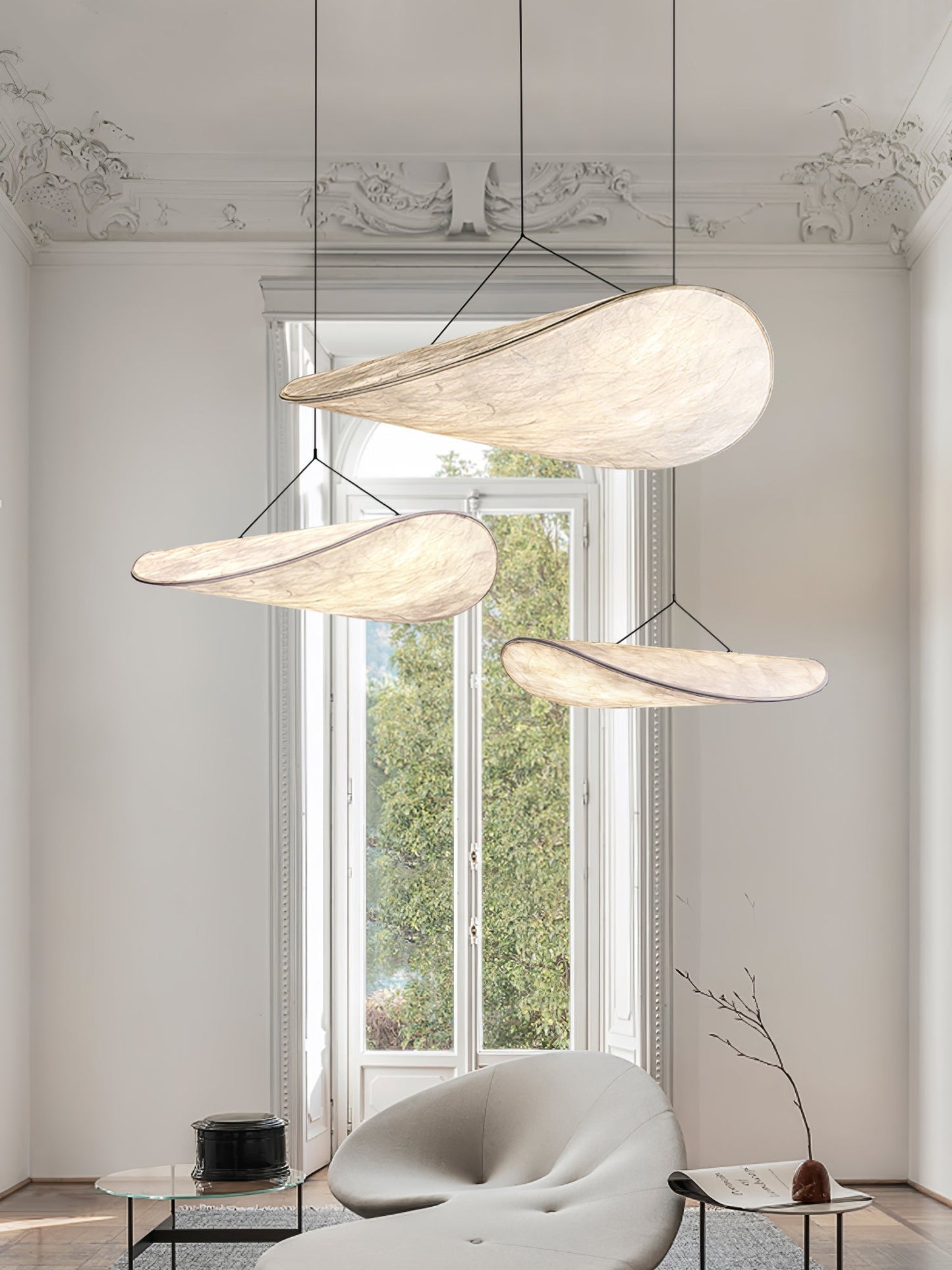Sereca Suspension en Papier et Fibre de Verre