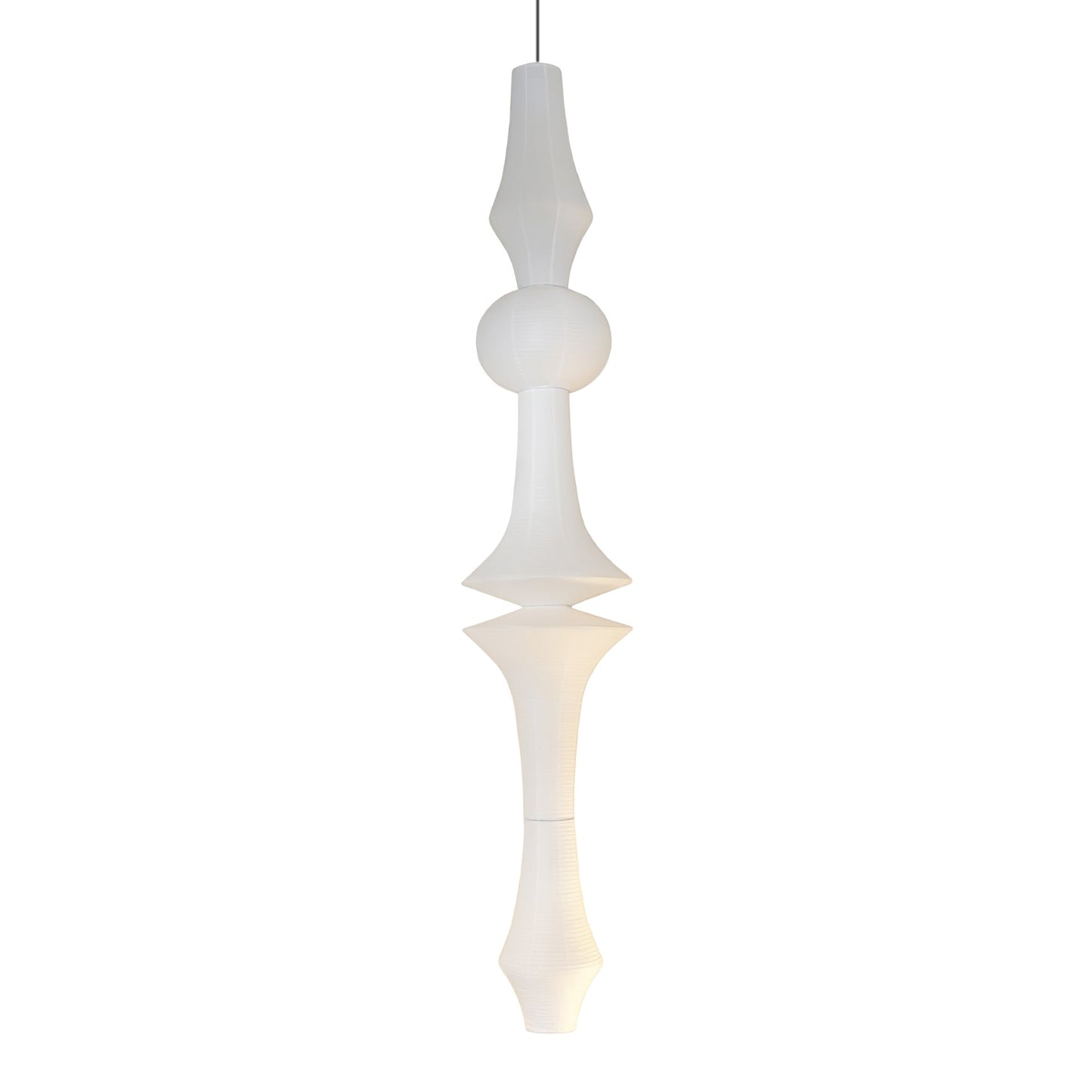 Lustra Suspension Luminaire Papier Washi E pour Salon