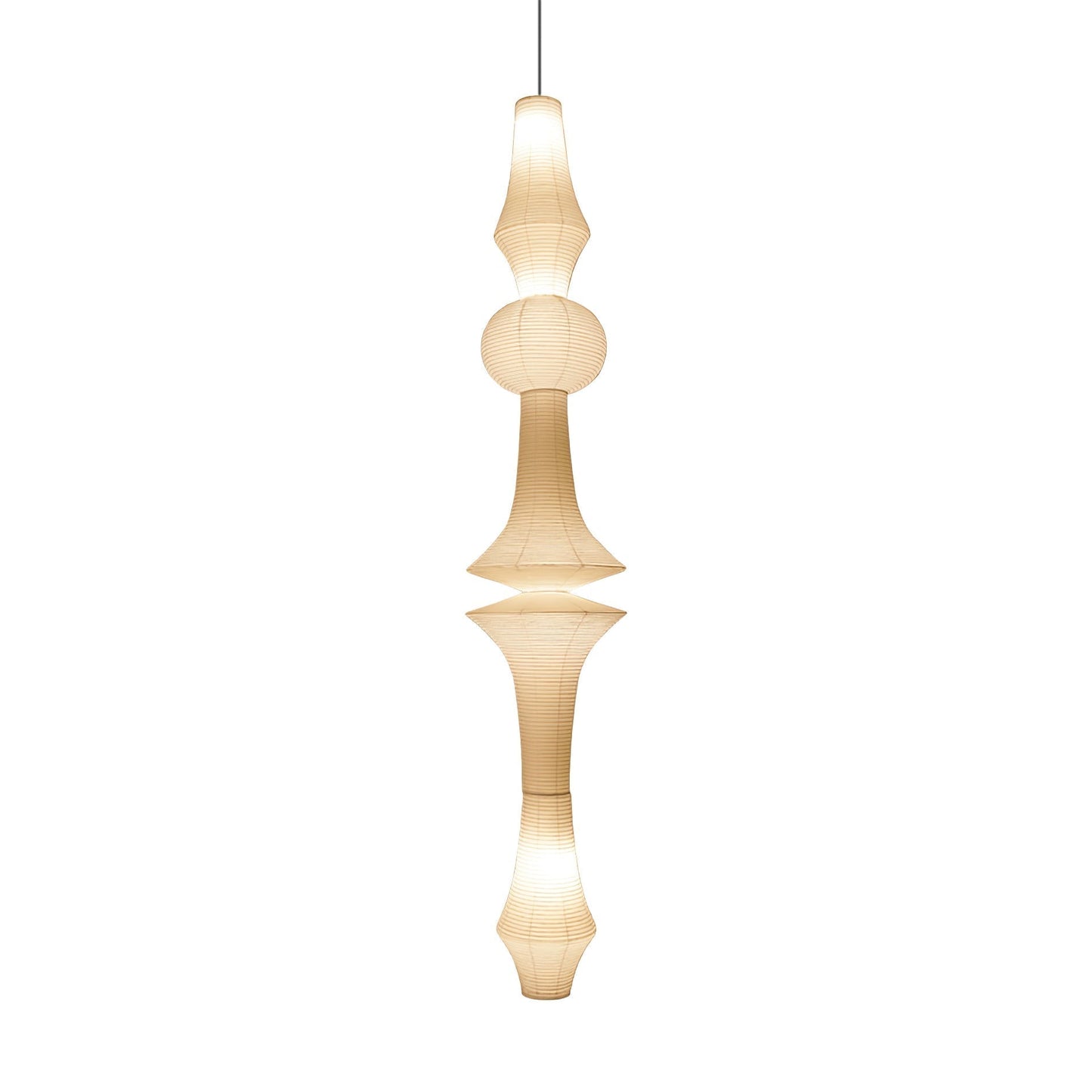 Lustra Suspension Luminaire Papier Washi E pour Salon