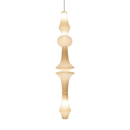 Lustra Suspension Luminaire Papier Washi E pour Salon