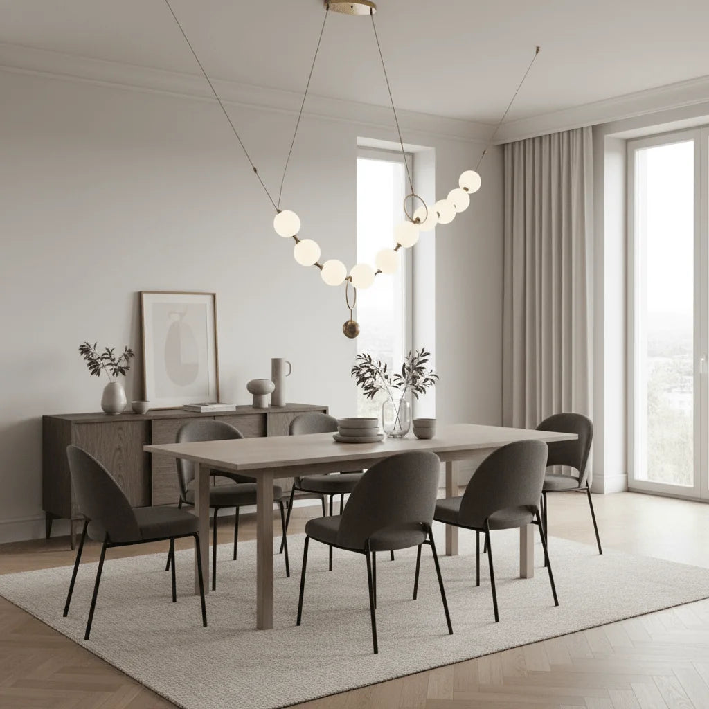Amine Lampe à suspension boule de Loft postmoderne Design de collier créatif - Nüma Lighting