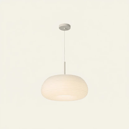 Bastien Suspension Tambour Naturelle. Blanc. Chambre - Nüma Lighting