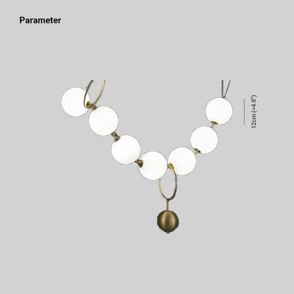 Valentina Lampe à suspension boule de Loft postmoderne Design de collier créatif