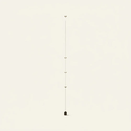 Javier Lampadaire Linéaire Minimaliste, 3 Ampoules, Chambre - Nüma Lighting