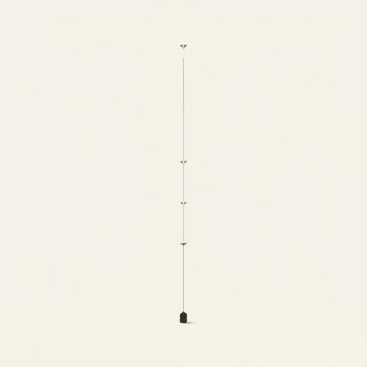 Javier Lampadaire Linéaire Minimaliste, 3 Ampoules, Chambre - Nüma Lighting