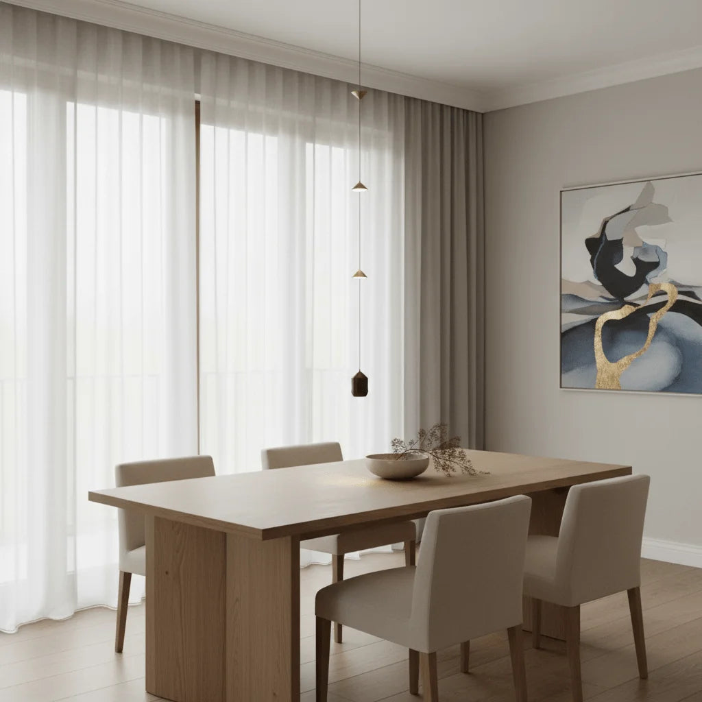 Javier Lampadaire Linéaire Minimaliste, 3 Ampoules, Chambre - Nüma Lighting